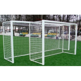 Ворота 3х2м алюминиевые 80х80 мм мини футбольные/гандбольные (разборные)