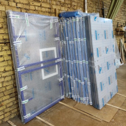 Щит баскетбольный поликарбонат 10мм 1800х1050мм, игровой с основанием