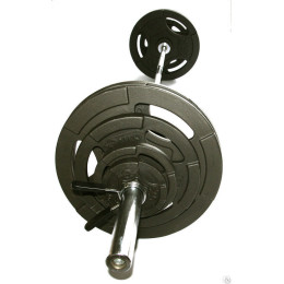 Штанга тренировочная 51 мм 120 кг С металлическими дисками