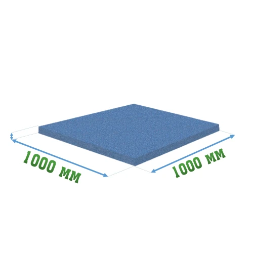 Резиновое покрытие тиров 1000x1000x8мм
